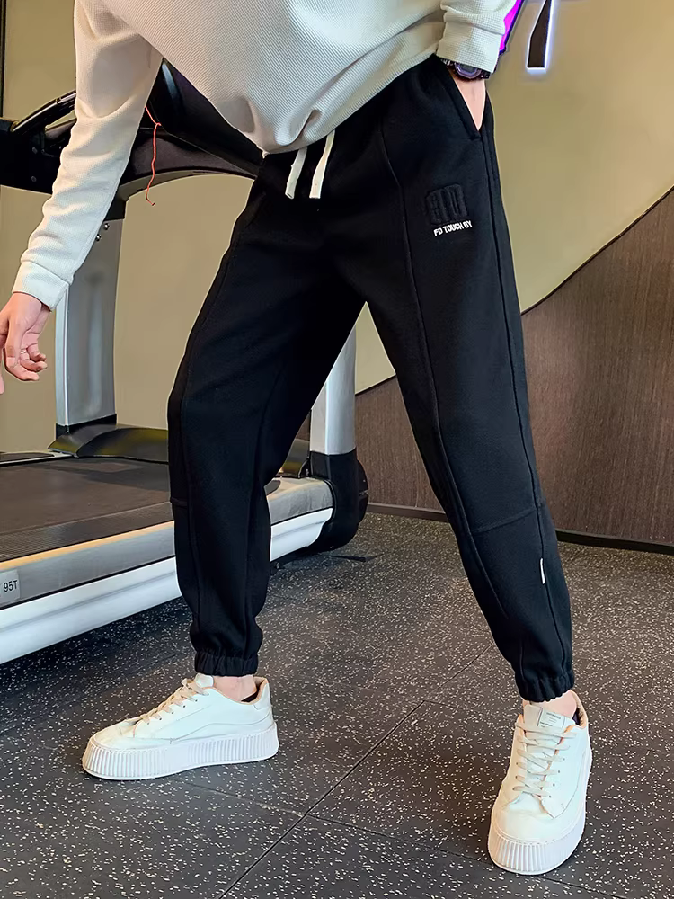 Quần jogger nam xuân 2024 kiểu Hàn Quốc mới, đa năng, ôm dáng, thời trang, cá tính, quần dài năng động