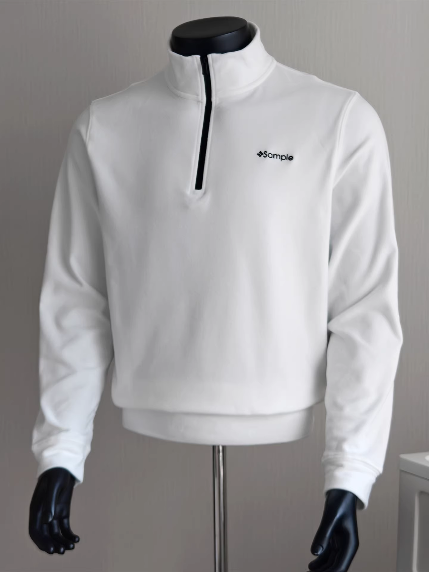 Áo thun giữ nhiệt nửa khóa kéo kiểu tiền cổ điển dành cho nam, áo thun dài tay mới mùa thu đông 2025, dáng rộng, đa năng, áo lót dày.