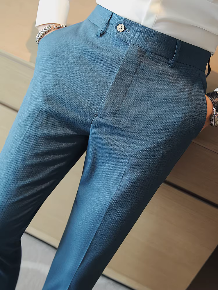 Quần âu nam cao cấp cho mùa thu đông, quần âu nam kiểu dáng thanh lịch, ôm dáng, kiểu dáng Anh.