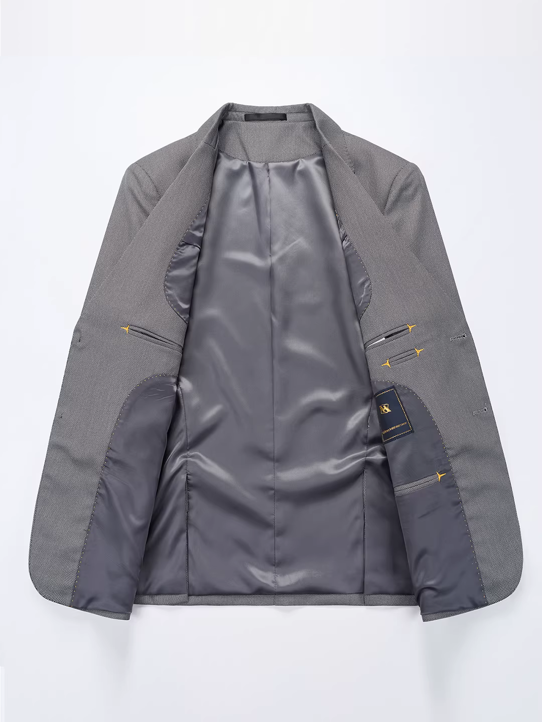 Bộ vest nam công sở lịch lãm, chất liệu cao cấp kiểu Ý, họa tiết mắt chim.