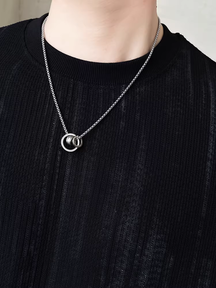 Áo thun nam cổ tròn chất liệu dệt kim, kiểu dáng mới xuân 2025, thời trang cao cấp, hợp xu hướng, lịch lãm, đa năng, tay dài