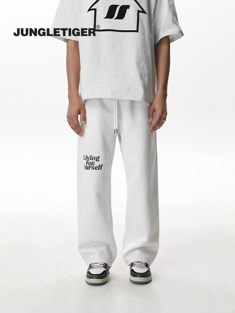 Quần jogger in hình hổ rừng Mỹ 400g, unisex, kiểu dáng phá cách, quần thể thao rộng rãi, chất liệu dày dặn