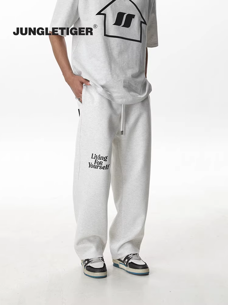 Quần jogger in hình hổ rừng Mỹ 400g, unisex, kiểu dáng phá cách, quần thể thao rộng rãi, chất liệu dày dặn