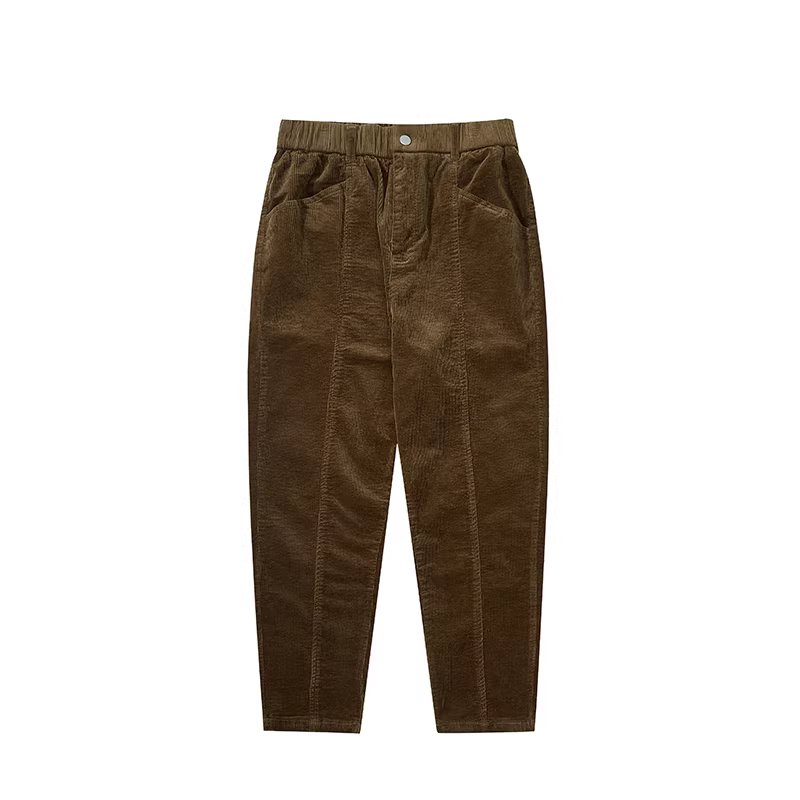 Quần âu nam chất liệu corduroy kiểu Mỹ, dáng xuông, chất liệu mềm mại, đa năng, phong cách thời trang, kiểu dáng ôm vừa vặn.
