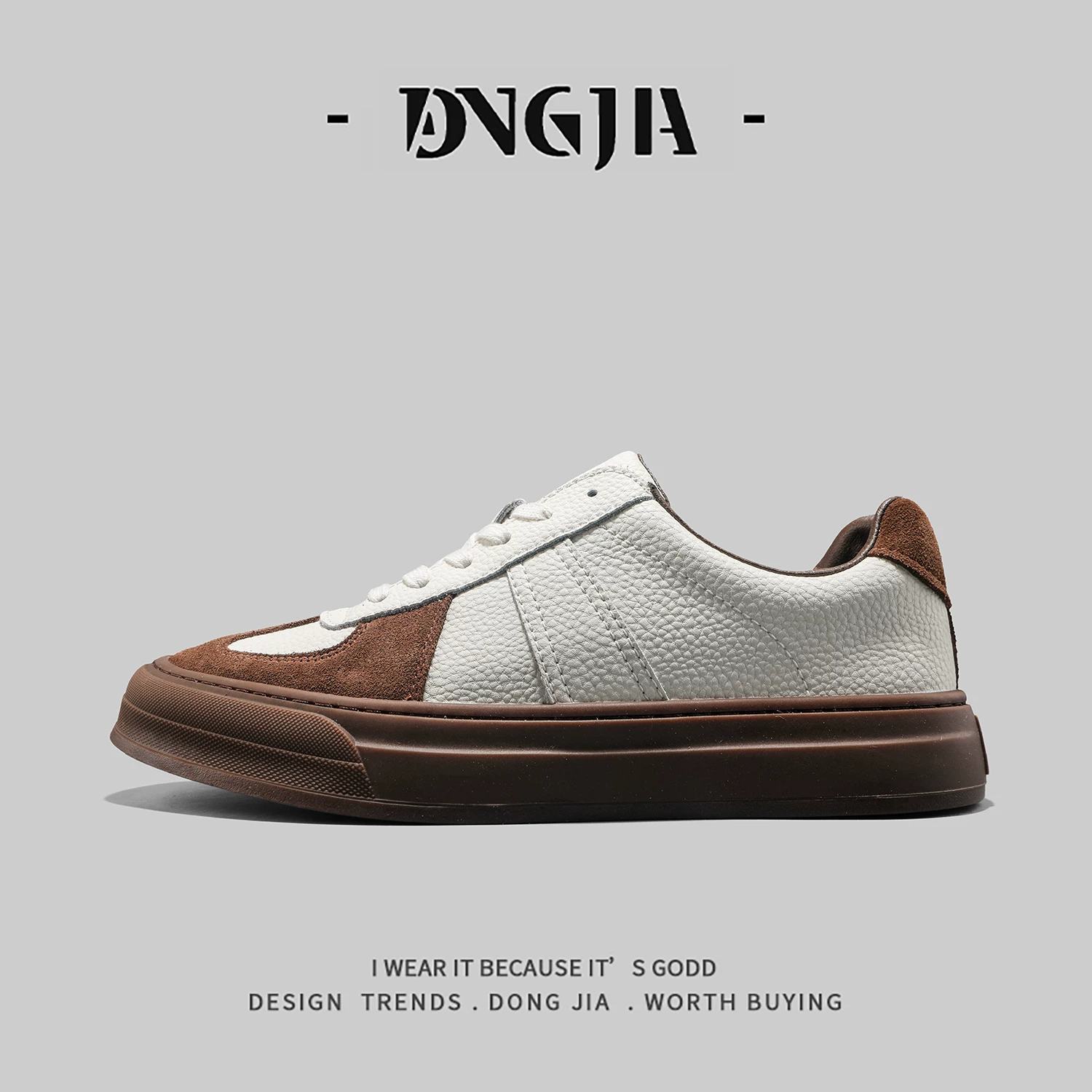 Giày thể thao nam Dongjia Qshoes Melard retro 2025, giày nam thời trang đa năng, kiểu dáng phẳng