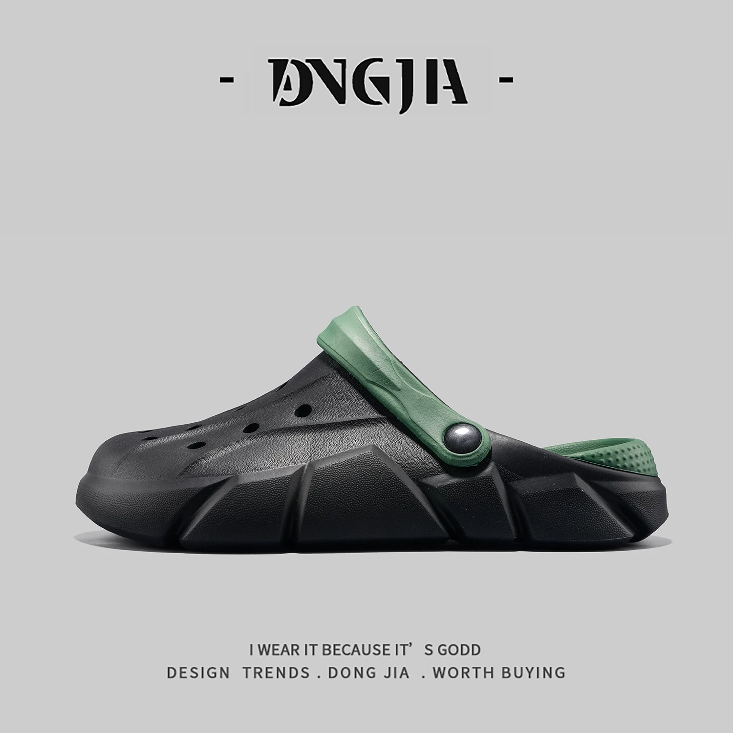 Dongjia Qshoes xuất khẩu dép guốc nam, thích hợp sử dụng trong nhà và ngoài trời, dép kín mũi, giày đi biển phối màu EVA.