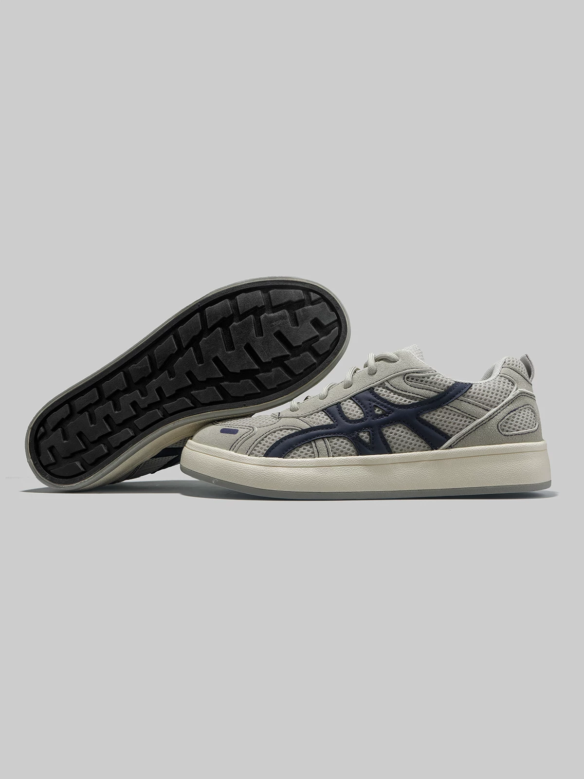 Giày nam Dongjia Qshoes xuất khẩu giày lưới thoáng khí mùa thu mới phong cách retro đa năng giày thể thao cổ thấp