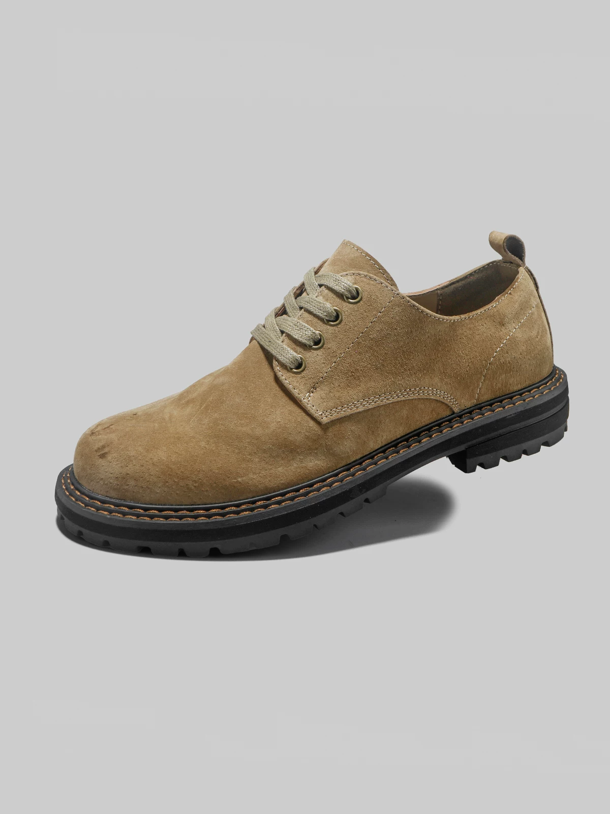 Giày nam Dongjia Qshoes mẫu mới thu đông 2025, giày công sở Melard, kiểu retro đa năng, chất liệu da lộn, giày da thường