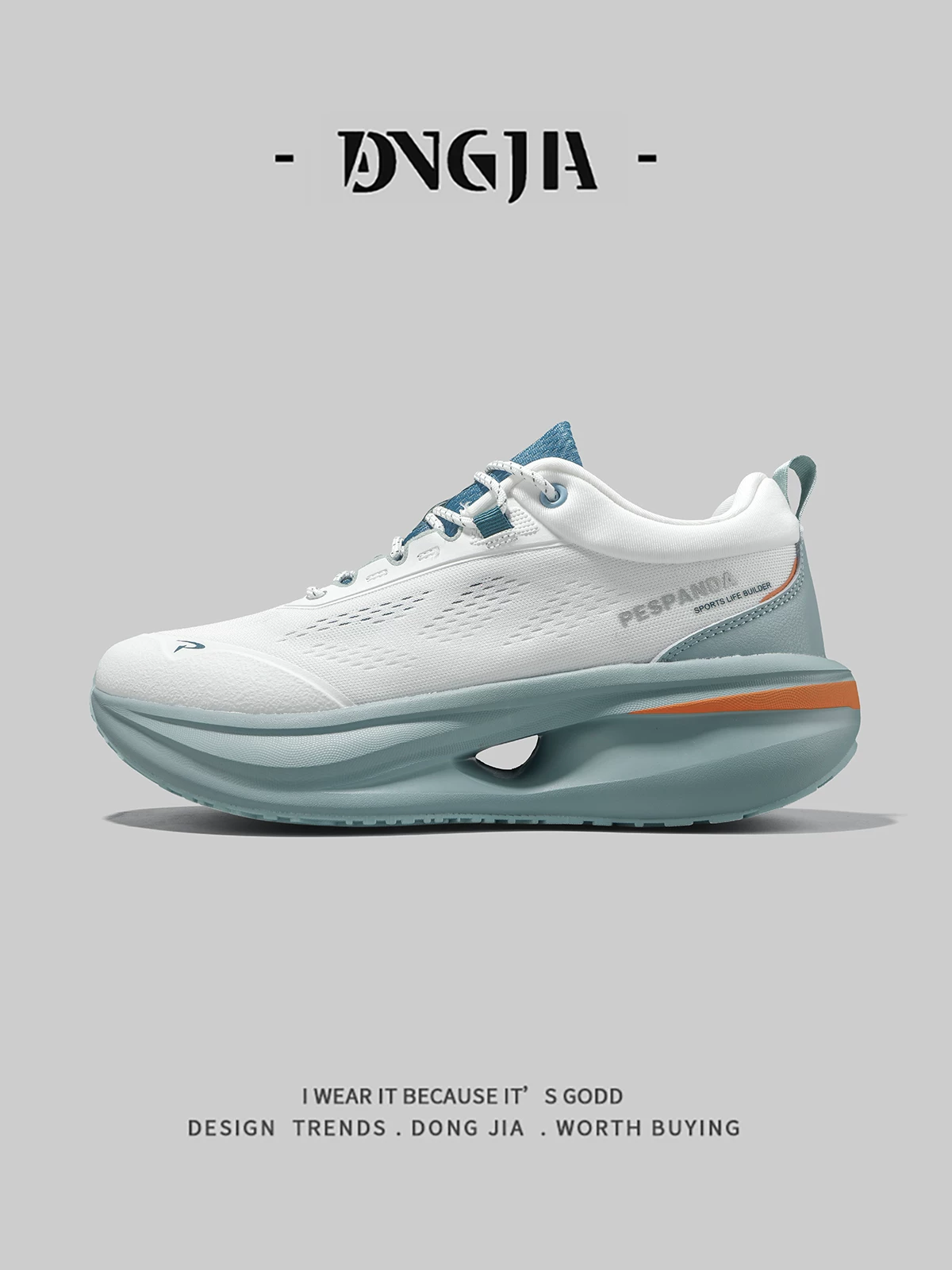 Giày chạy bộ chuyên nghiệp ngoại thương Dongjia Qshoes dành cho nam và nữ, mẫu thu mới, giày thể thao marathon lưới thoáng khí, giảm sốc.