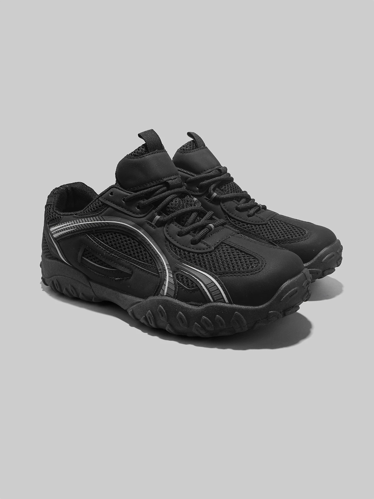 Dongjia Qshoes xuất khẩu giày nam ngoài trời thông thường, giày lưới thoáng khí đi bộ đường dài và leo núi, giày thể thao màu đen, giày du lịch
