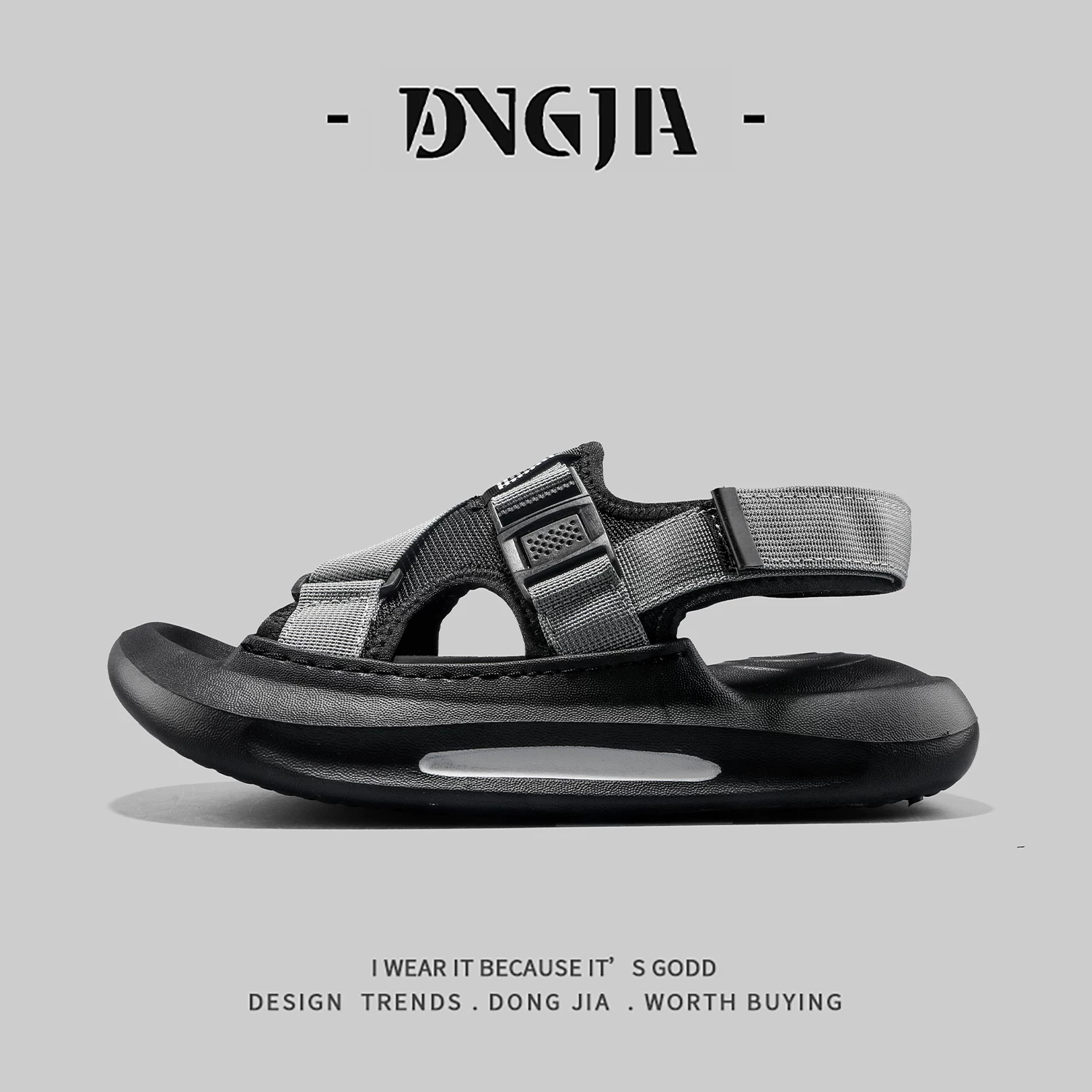 Giày sandal thời trang mùa hè dành cho nam, giày thể thao đi biển đế dày thoáng khí, mang cảm giác thoải mái.