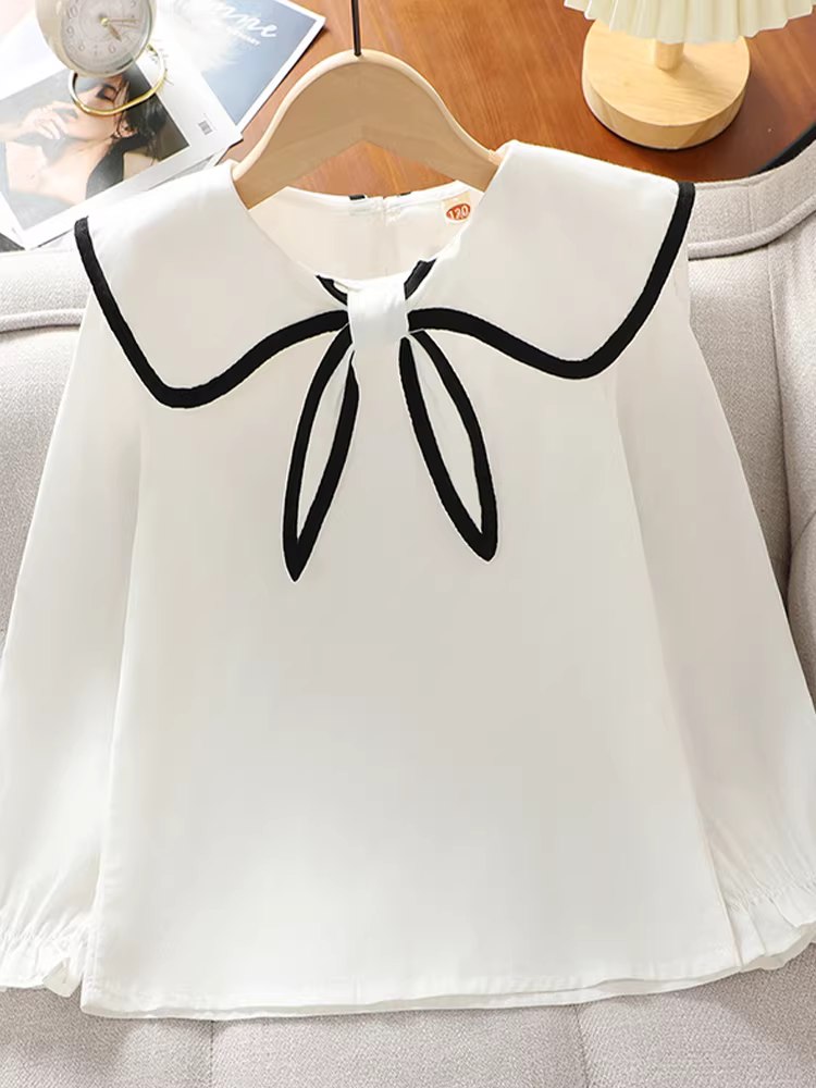 Bộ trang phục mùa xuân cho bé gái năm 2025, kiểu mới, gồm áo vest denim và váy hai mảnh dành cho trẻ lớn hơn