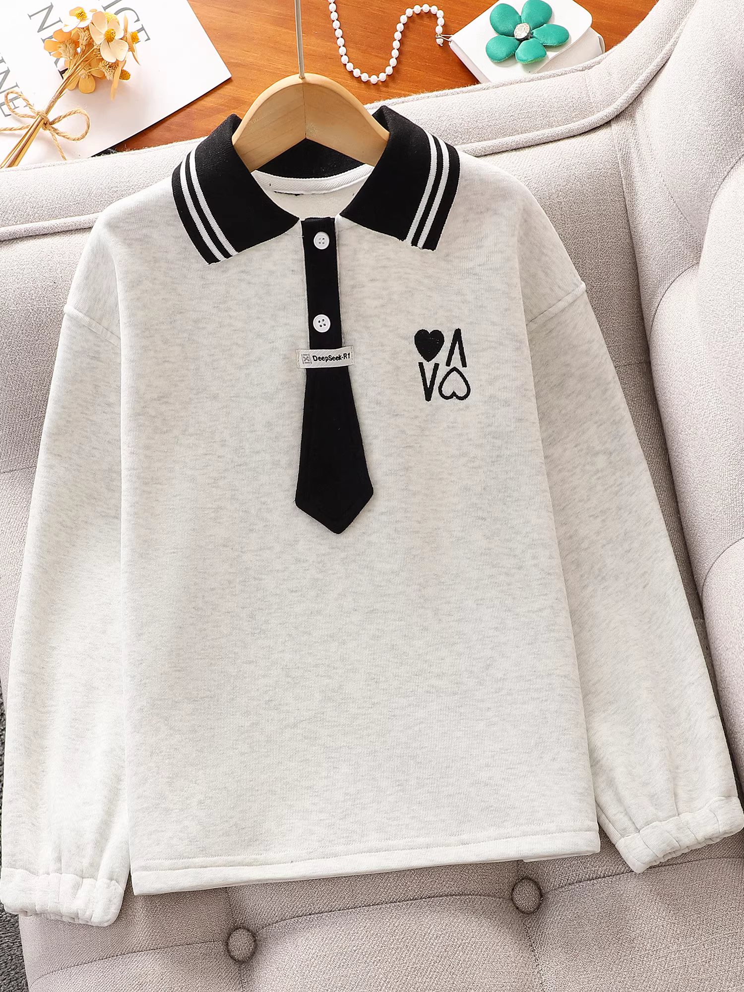 Áo len nữ mùa thu đông, áo POLO dày dặn và ấm áp cho các bạn gái lớn tuổi, kiểu mới mùa đông 2025, áo nỉ phong cách học sinh nữ.