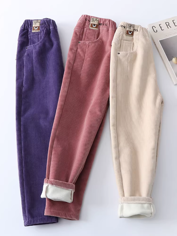 Quần lót lông cừu cho bé gái, quần thường ngày mùa đông, quần nhung cho trẻ lớn, quần cotton dày cho trẻ em, áo khoác ngoài mùa thu đông, ấm áp.