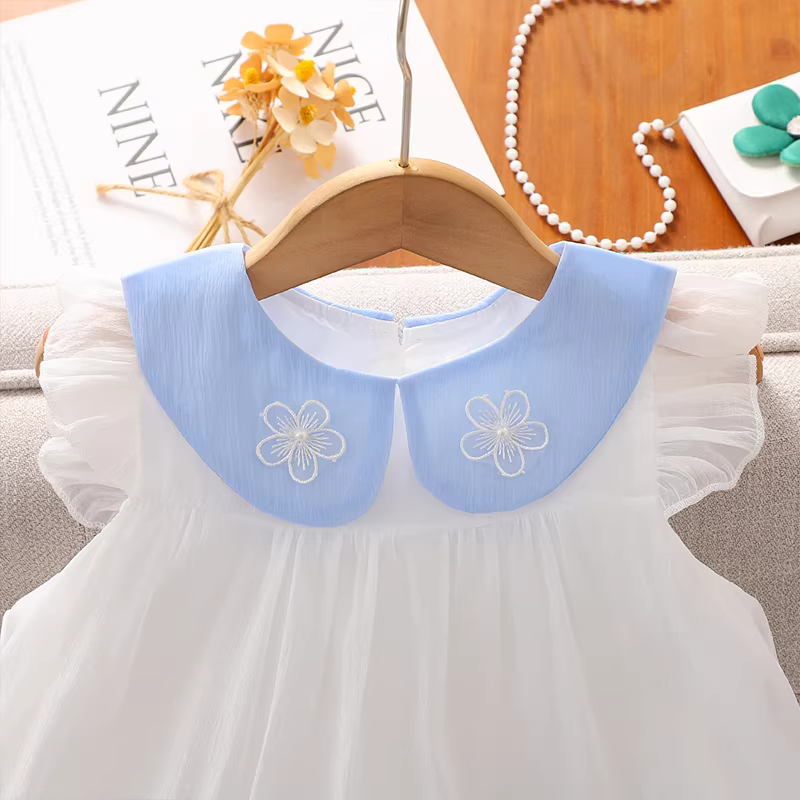 Váy bé gái hè 2025 kiểu mới, đầm yếm không tay mỏng cho bé gái lớn, váy công chúa siêu xinh