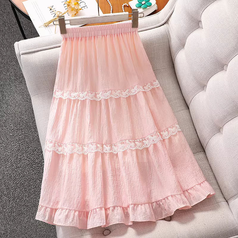 Bộ đồ thư giãn dopamine cho bé gái hè 2025 kiểu mới áo hai dây váy hè chân váy ngắn trẻ em