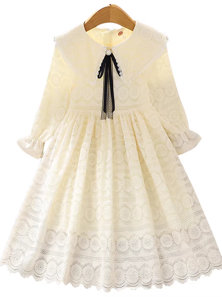 Váy bé gái, kiểu xuân thu, mẫu mới 2025, váy công chúa thời trang cho trẻ lớn, váy thu trẻ em, váy dài ren