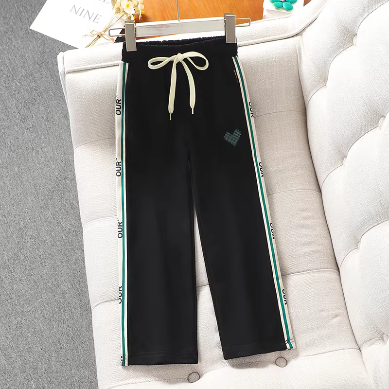 Quần ống rộng hè 2025 cho bé gái, quần thể thao trẻ em thời trang, quần suông mỏng thoáng mát hè cho bé gái