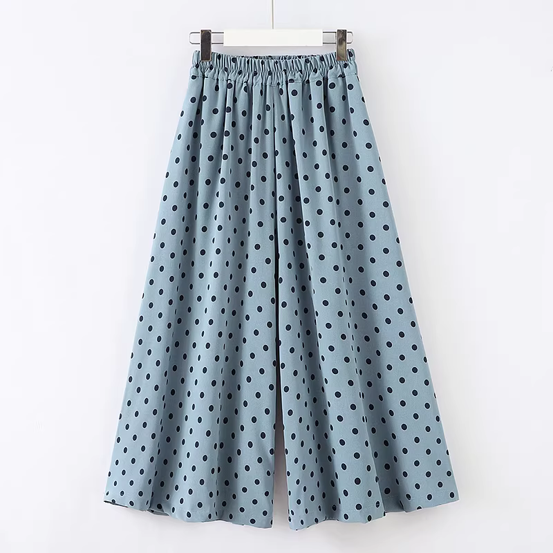 Trang phục thời trang thường ngày cho bé gái hè 2025 kiểu mới áo thun ngắn tay trẻ em váy mùa hè họa tiết chấm bi quần