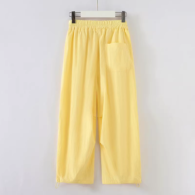 Quần bé gái hè 2025 kiểu mới, quần cargo trẻ em mặc thường ngày, chống muỗi, quần thể thao mùa hè, quần ống rộng mỏng cho bé gái