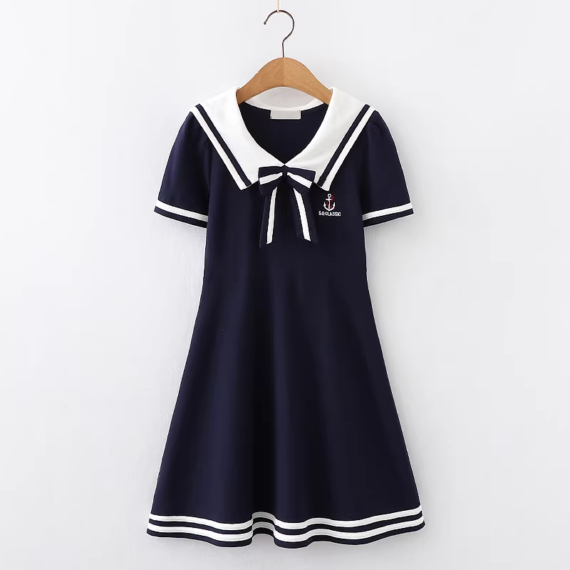 Váy bé gái, váy polo phong cách preppy mùa hè cho trẻ em, váy thể thao cho bé gái lớn, quần áo mùa hè mát mẻ và sành điệu cho bé gái