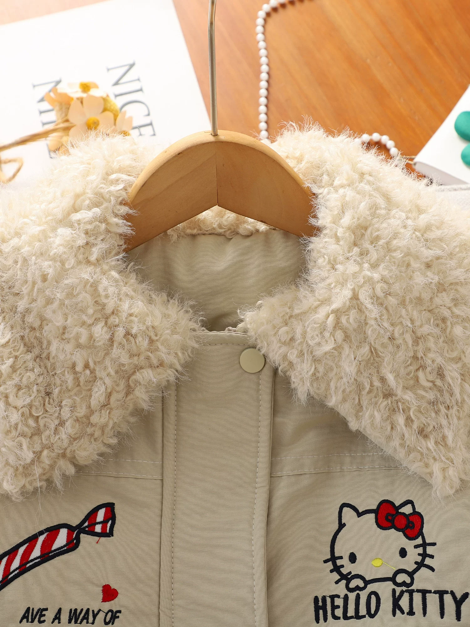 Áo khoác cotton mùa đông cho bé gái 2025, quần áo trẻ em mới, áo khoác lót lông giữ ấm mùa thu đông, áo khoác parka thường ngày cho bé gái