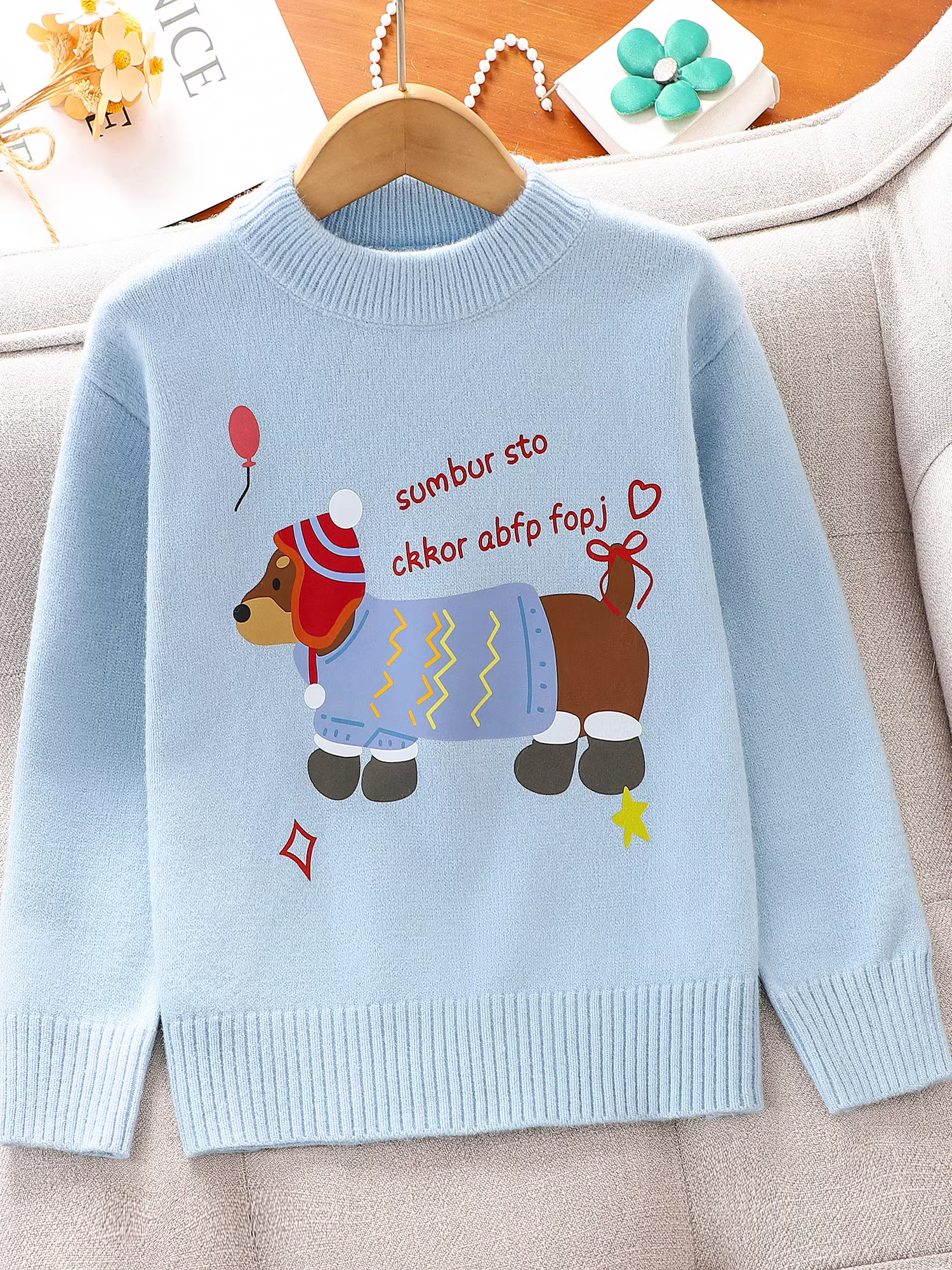 Áo len thu đông cho bé gái, áo len dệt kim phong cách Hàn Quốc, quần áo thu mới 2025, lớp áo lót đa năng cho bé gái lớn.