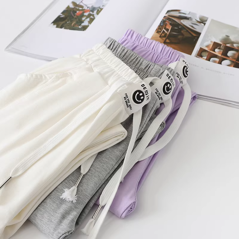 Quần bé gái mùa hè, quần chống muỗi trẻ em, quần dài mỏng, quần thể thao thường ngày, quần trẻ lớn, mẫu mới 2025, thời trang mùa hè