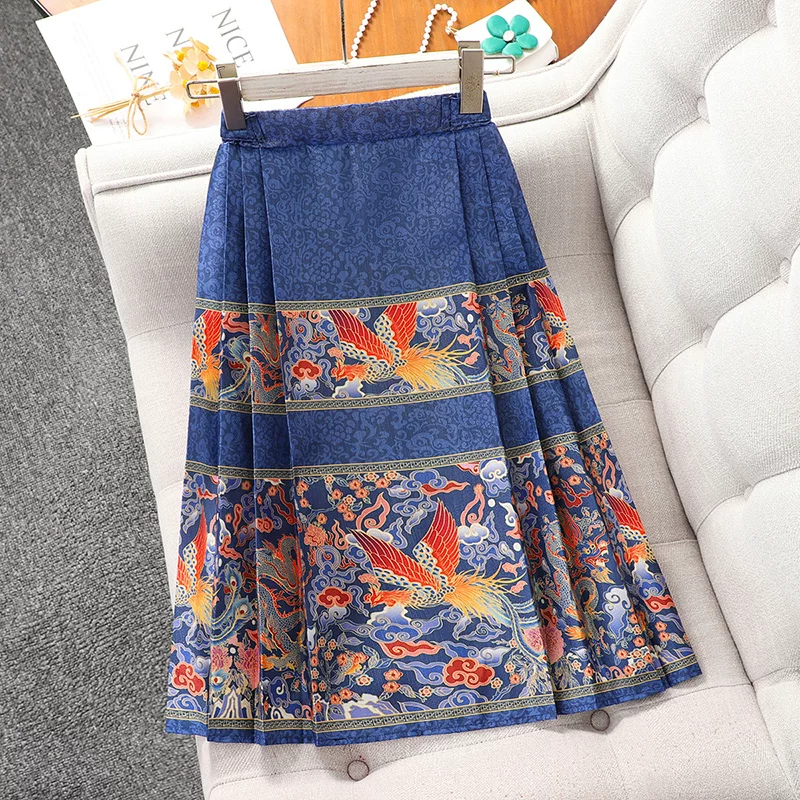 Bộ trang phục mùa đông lót lông cừu cho bé gái, bộ váy mamian cho bé gái, váy Hanfu kiểu Trung Hoa mới năm 2025, trang phục Tết mùa thu đông.