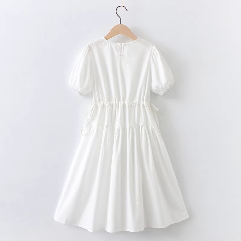 Váy bé gái mùa hè váy dài màu trắng cotton nguyên chất 2025 váy công chúa mới cho bé gái váy dài màu đen kiểu dáng mỏng