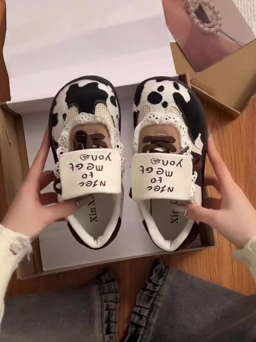 Giày thể thao nữ Nanzai kiểu cổ điển, mũi tròn, đế dày, sản xuất tại Đức, mẫu mới thu đông 2025, nhẹ, thoải mái, phong cách thể thao.