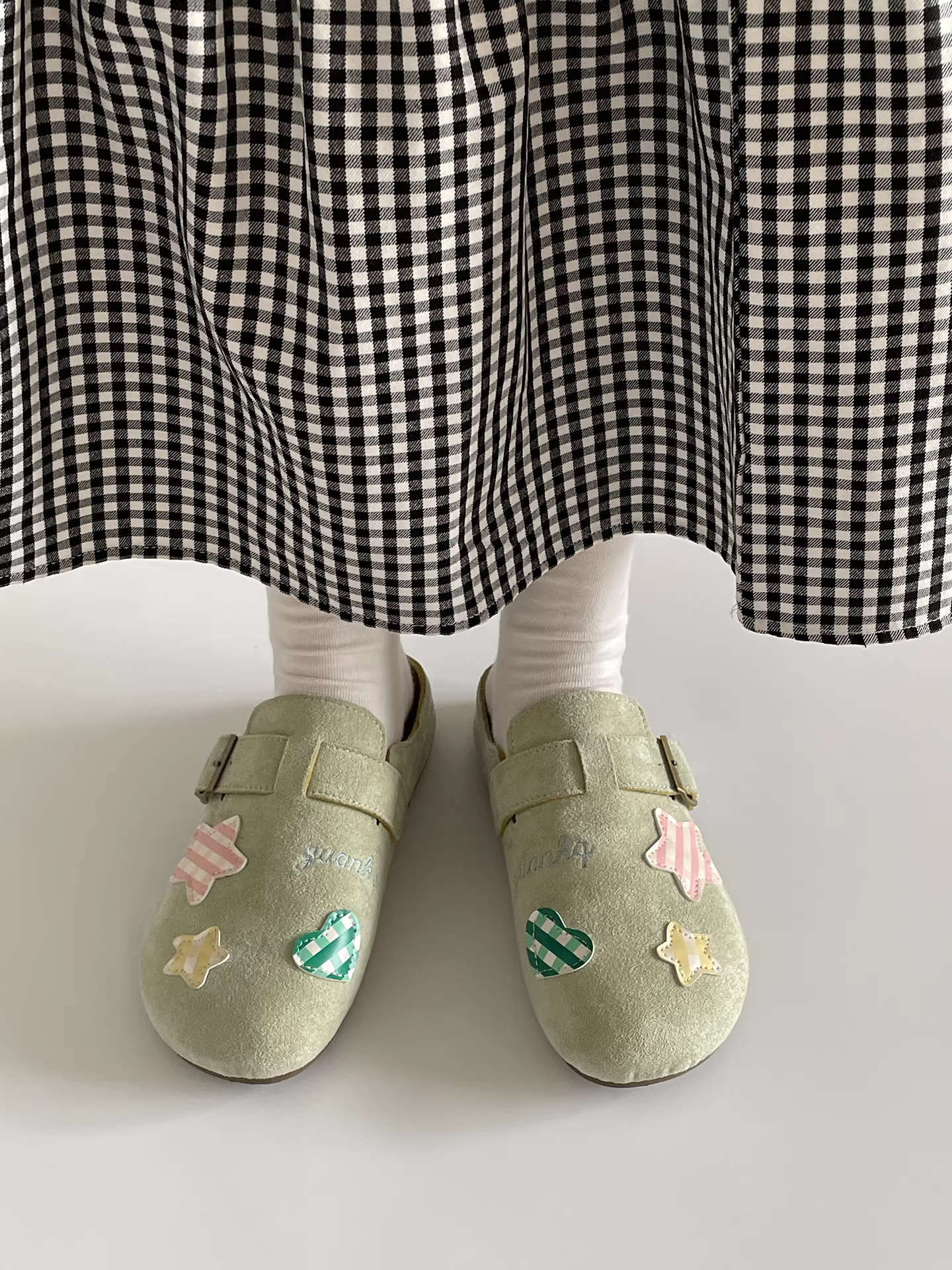 Dép đế dày chống trượt kiểu cổ điển Nanzai dành cho nữ, trang phục dạo phố mùa thu, mẫu mới 2025, giày Birkenstock nửa đế cao cấp.