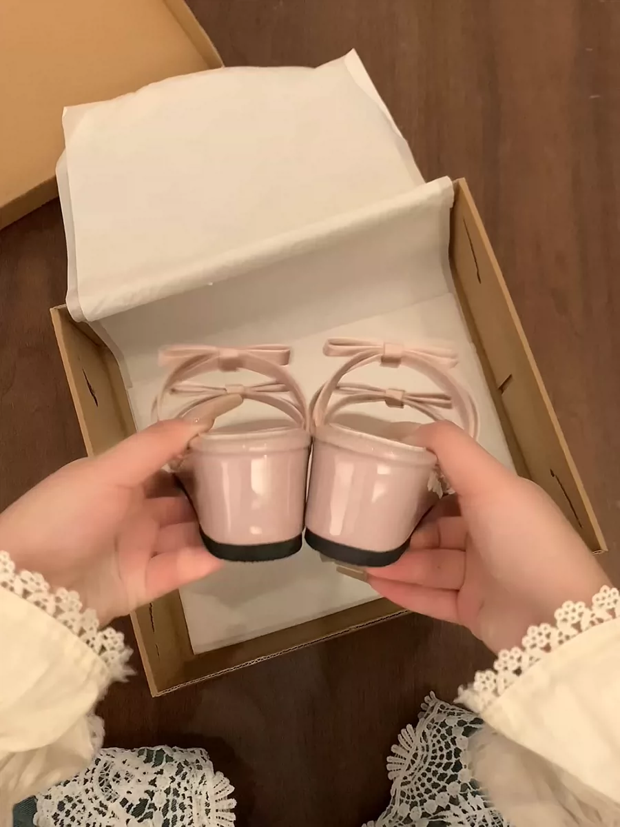 Nan Zai Nan Fang Dép đế dày cao cấp chống trượt dành cho nữ, dùng ngoài trời mùa hè, dép màu tím mới năm 2025.