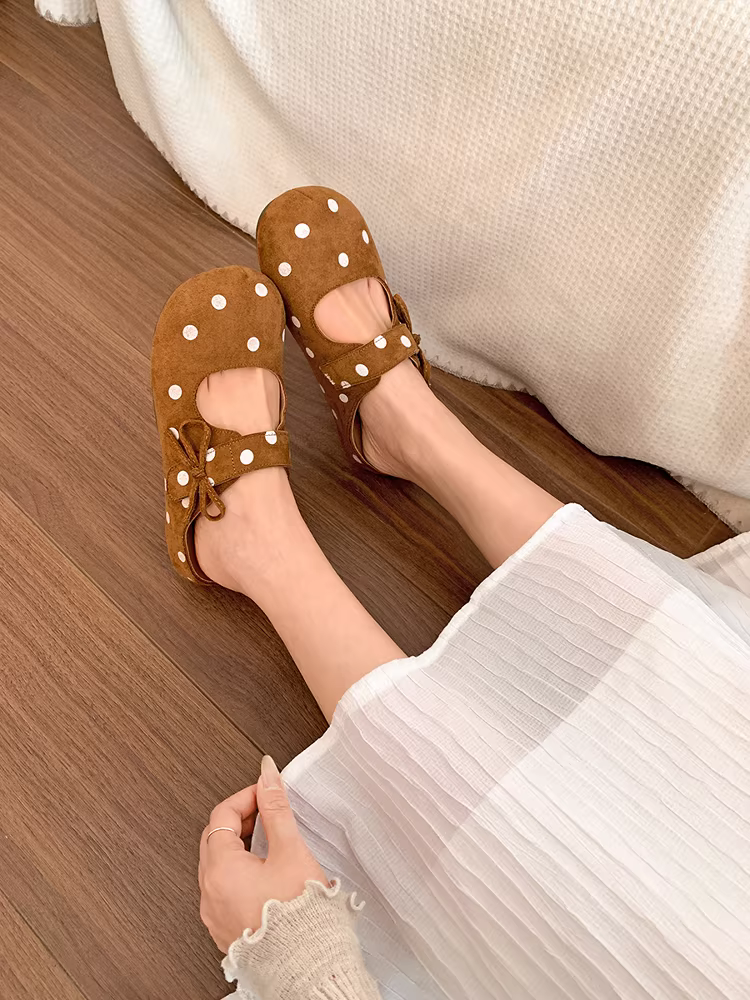 Dép đế dày kiểu cổ điển Nanzai dành cho nữ, dùng ngoài trời mùa hè, giày kiểu Birkenstock nửa đế chống trượt màu vàng mới năm 2025.