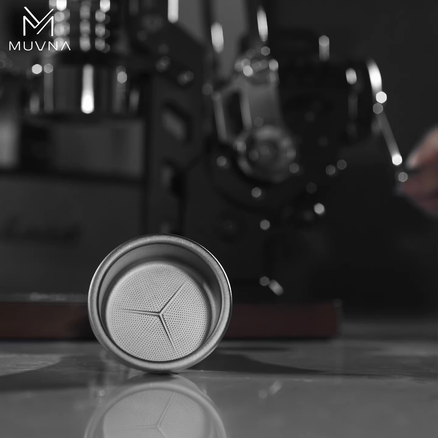 MUVNA Bát đựng bột titan Cà phê Ý Bát đựng bột chính xác 58mm Bộ lọc chiết kháng khuẩn Không mùi VST