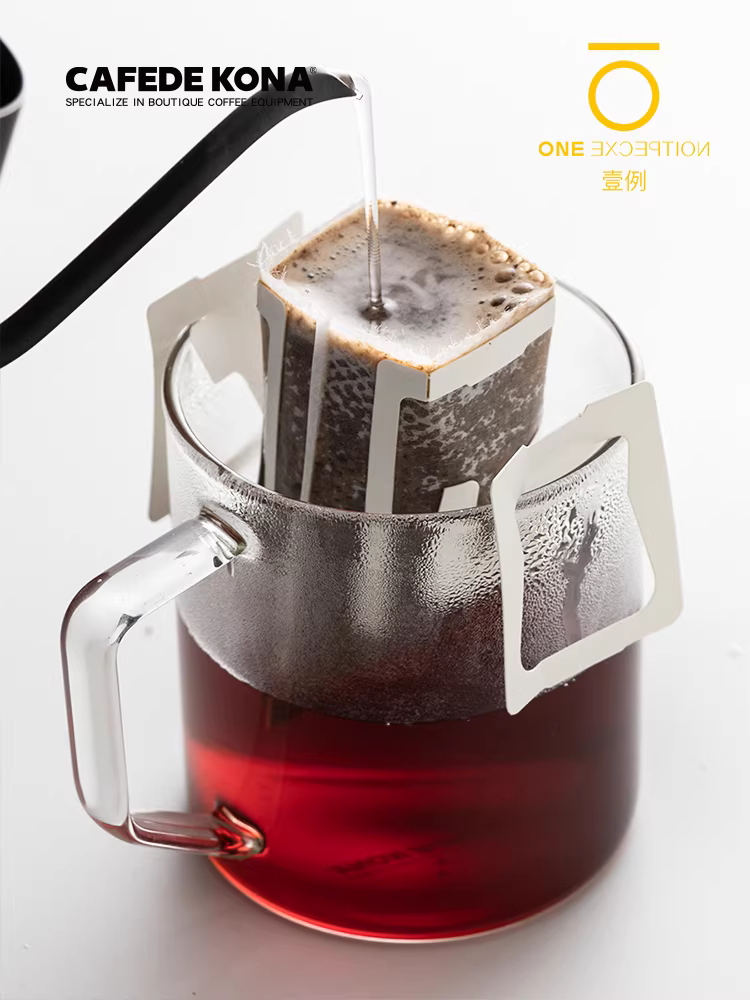 CAFEDE KONA túi lọc treo tai di động loại nhỏ giọt pha cà phê bằng tay bột giấy lọc túi lọc kalita