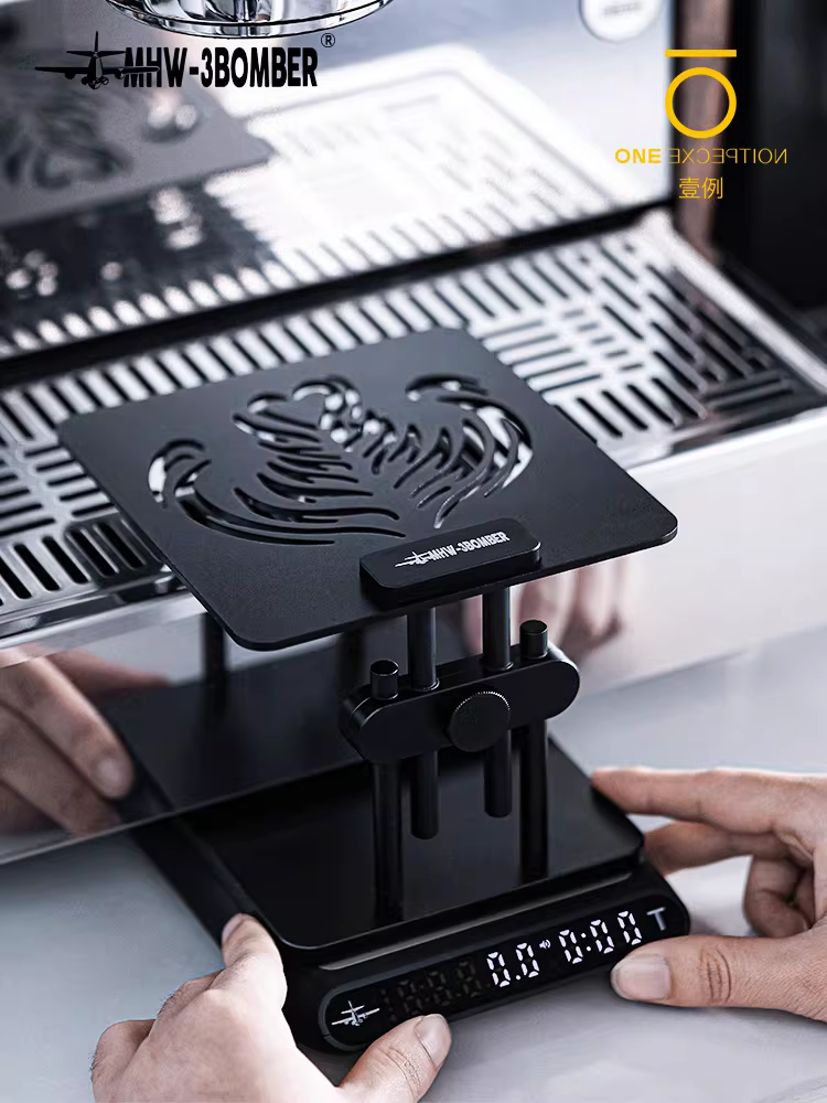 Cân điện tử Bomber MHW dành cho máy pha cà phê espresso, cân điện tử có thể điều chỉnh, có thể điều chỉnh độ cao, bảo vệ chống nước.