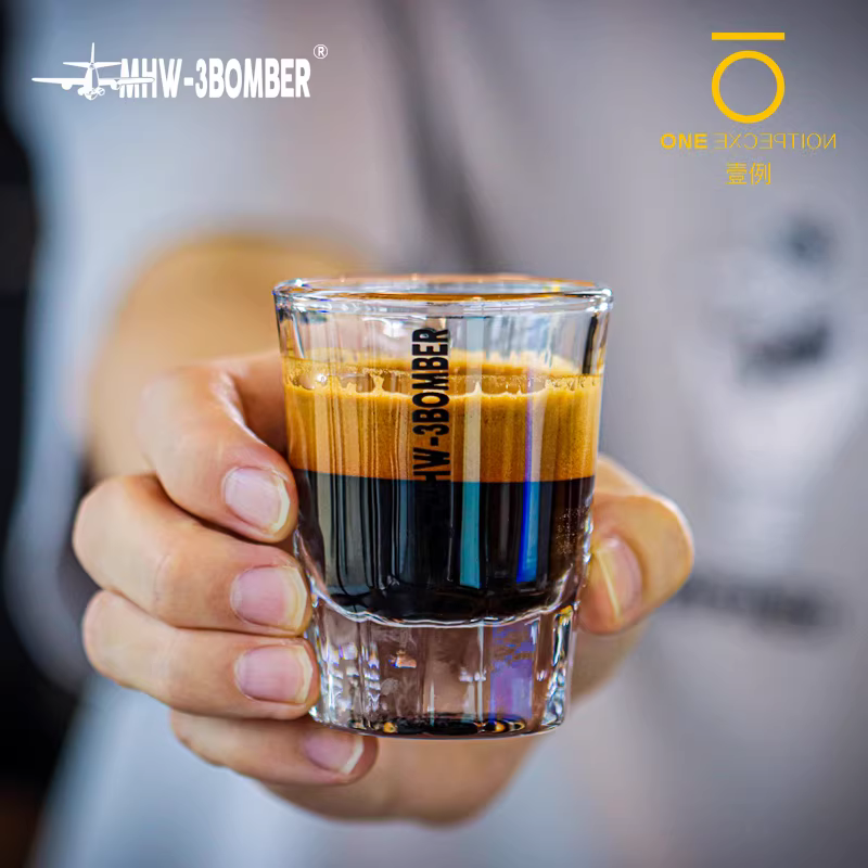 Cốc đong cà phê MHW Bomber, ly shot có vạch chia 50ML, cốc espresso, cốc hình viên đạn