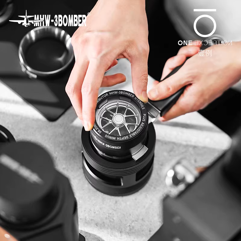 Máy ép cà phê Espresso dòng Y, bộ phân phối bột điều chỉnh không cấp độ Bomber MHW, kích thước 58mm