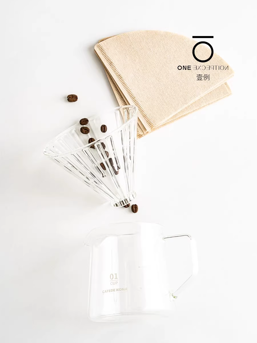 Giấy lọc cà phê pha thủ công CAFEDE KONA sợi gai dầu V60V45 giấy lọc nhỏ giọt hình nón 45 độ mola
