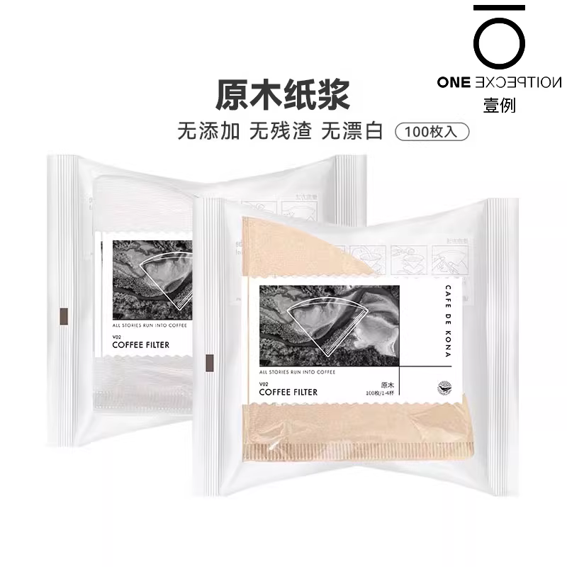 CAFEDE KONA Giấy lọc cà phê nhập khẩu Nhật Bản Giấy lọc nhỏ giọt V60, giấy lọc nhỏ giọt dạng chữ V nguyên chất từ bột gỗ dùng cho gia đình anh hùng