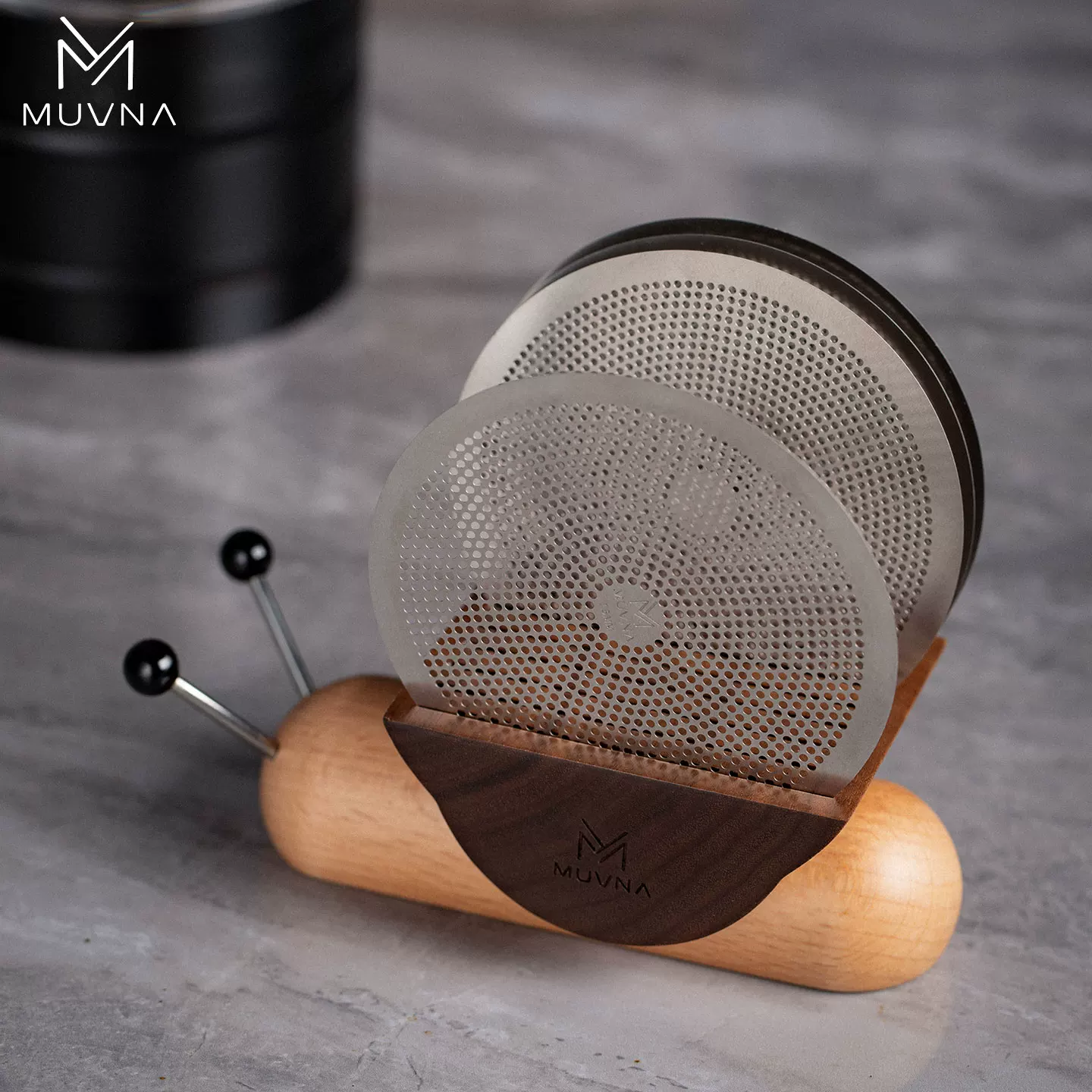 Bộ lọc đa năng MUVNA, dụng cụ sàng bột, cốc pha cà phê, dụng cụ chỉnh sửa hương vị, sàng đa lưới, tham chiếu kích thước hạt xay