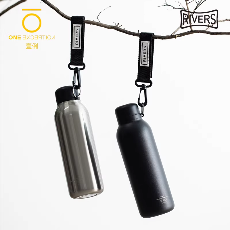 Bình giữ nhiệt Nhật Bản Rivers Stem, nhẹ, cách nhiệt, di động, làm bằng thép không gỉ, giữ nóng lạnh, dung tích 500ml