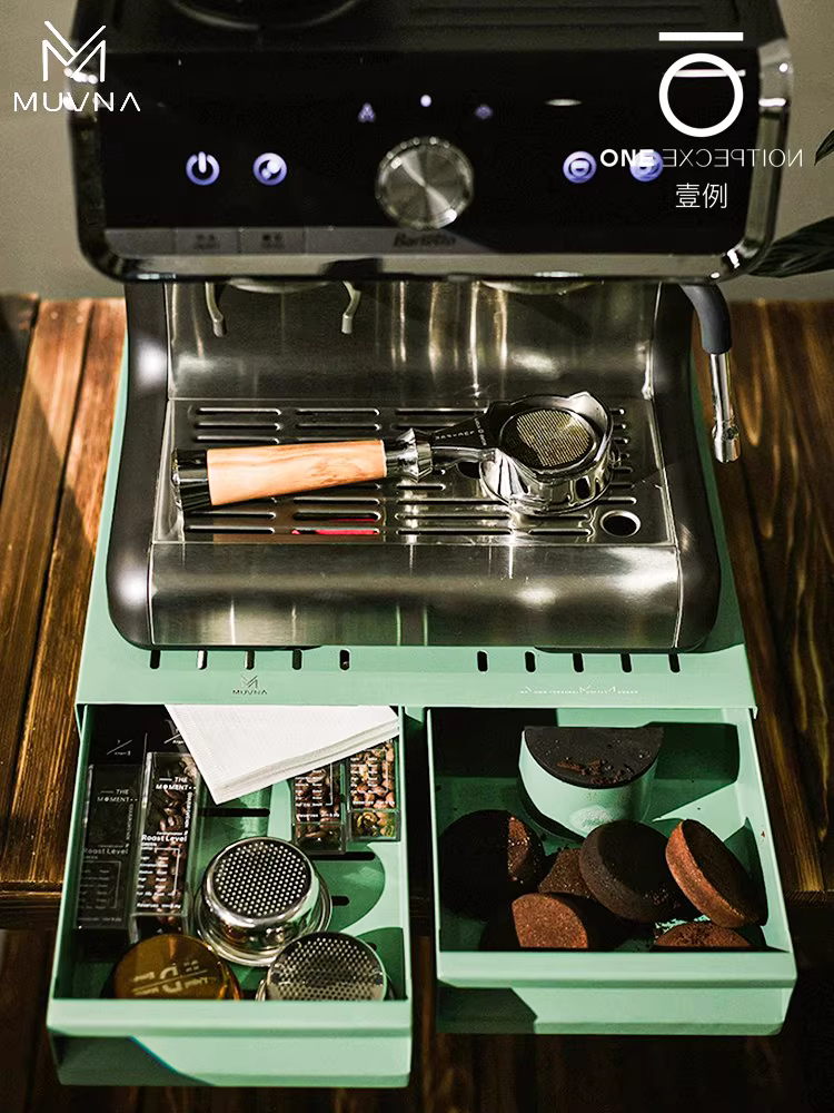 Thùng đựng bã cà phê kiểu ngăn kéo MUVNA, dành cho quán cà phê thương mại, máy pha cà phê, thùng chứa bã cà phê