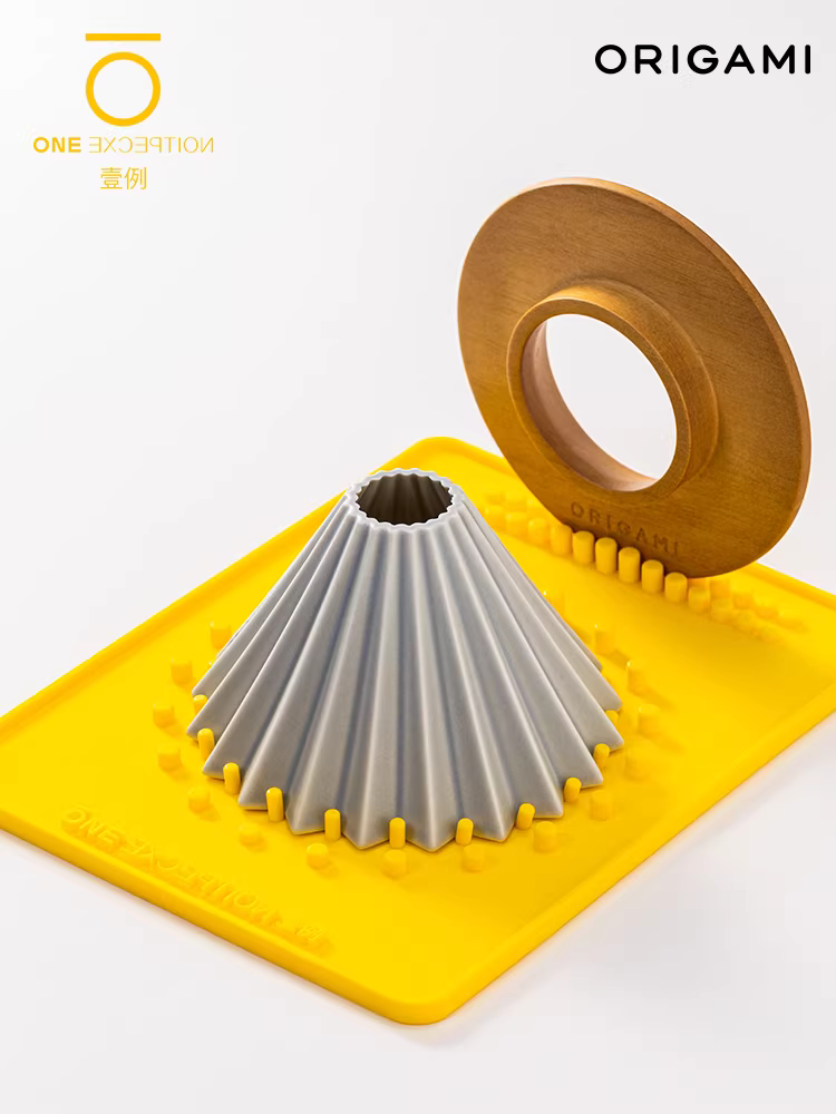 Cốc lọc giấy origami Nhật Bản cỡ S, cỡ M, giá đỡ cà phê bằng gỗ, cốc lọc gốm V60, cốc bánh ngọt kalita
