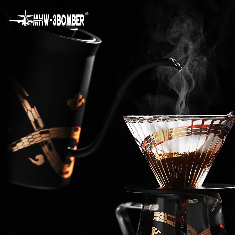 【Year of the Snake Limited Edition】Bộ máy pha cà phê Pour-over Bomber MHW Bộ lọc nhỏ giọt Chia sẻ bình pha cà phê Bộ chuyên nghiệp