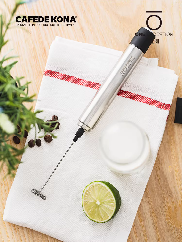 Máy tạo bọt sữa điện CAFEDE KONA, tạo hình nghệ thuật cà phê latte, máy đánh trứng tự động, máy xay sinh tố