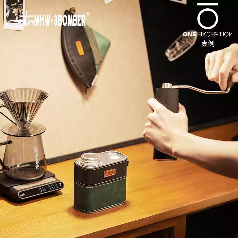 Hộp đựng cà phê dạng bom MHW, túi đựng giấy lọc bảo quản cà phê pha thủ công, túi đựng cà phê ngoài trời, cắm trại di động, chống thấm nước