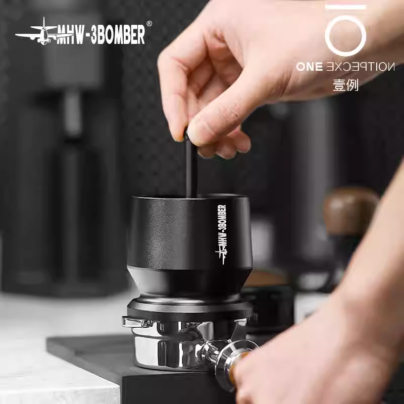 Máy phân phối bột Bomber MHW, máy xay cốc cà phê WBC, pha cà phê bằng tay, phân phối bột đều, chống tràn, chống tĩnh điện 58