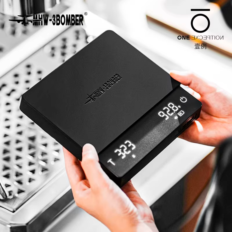 Cân điện tử pha cà phê Espresso Bomber MHW Little Magic Cube 3.0, chuyên dụng để cân, hẹn giờ và đo tỷ lệ bột nước